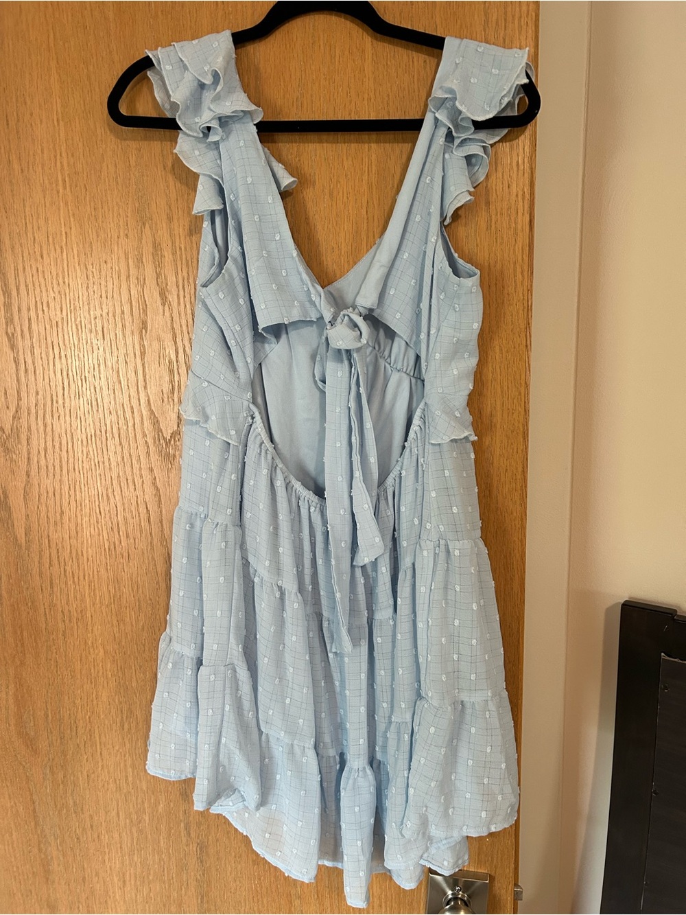 Mi Ami Light Blue Ruffle Dress - Picture 6 of 6